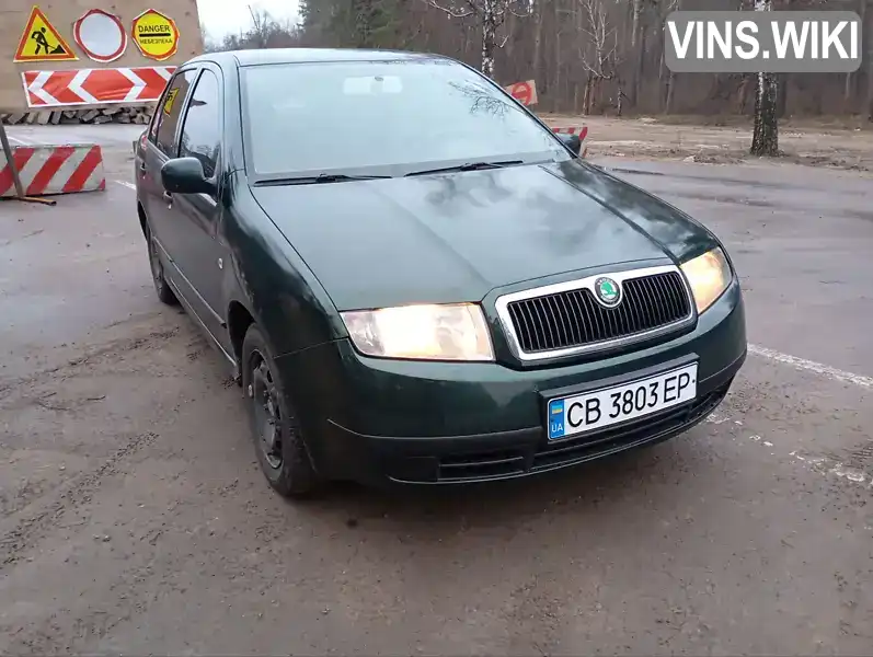 Седан Skoda Fabia 2003 1.4 л. Ручна / Механіка обл. Чернігівська, Бобровиця - Фото 1/19