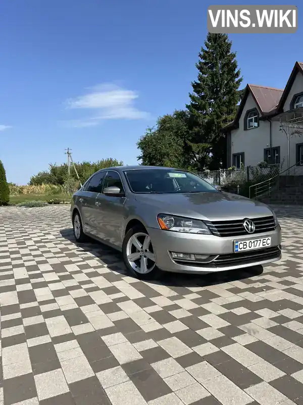 Седан Volkswagen Passat 2012 2.48 л. Автомат обл. Чернігівська, Ніжин - Фото 1/14