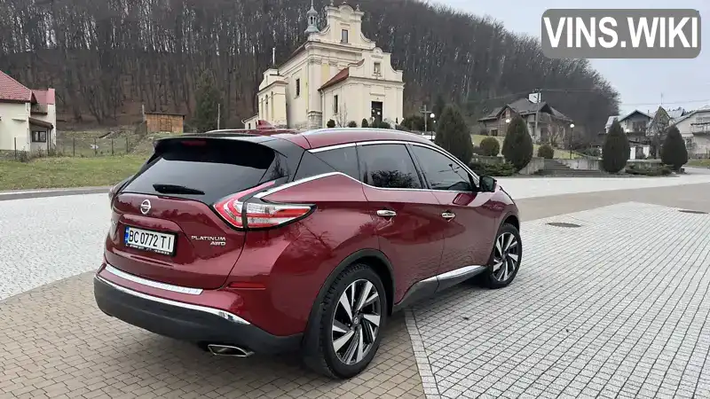 Позашляховик / Кросовер Nissan Murano 2018 3.5 л. Варіатор обл. Львівська, Львів - Фото 1/21