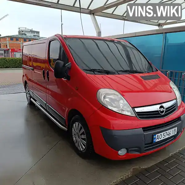 Мінівен Opel Vivaro 2011 2 л. Ручна / Механіка обл. Закарпатська, Хуст - Фото 1/18