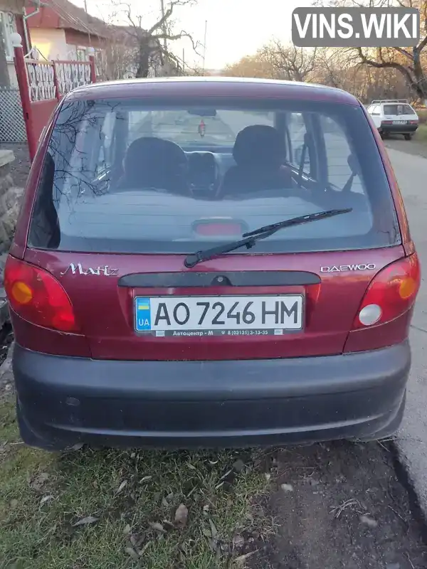 XWB4A11BD8A162939 Daewoo Matiz 2008 Хэтчбек 0.8 л. Фото 1