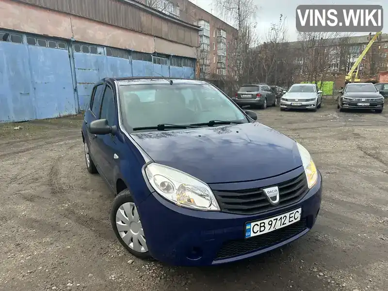 Хетчбек Dacia Sandero 2009 1.39 л. Ручна / Механіка обл. Чернігівська, Ніжин - Фото 1/21