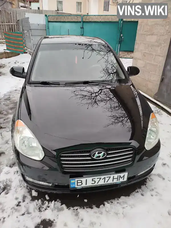 Седан Hyundai Accent 2007 1.4 л. Автомат обл. Полтавська, Полтава - Фото 1/19