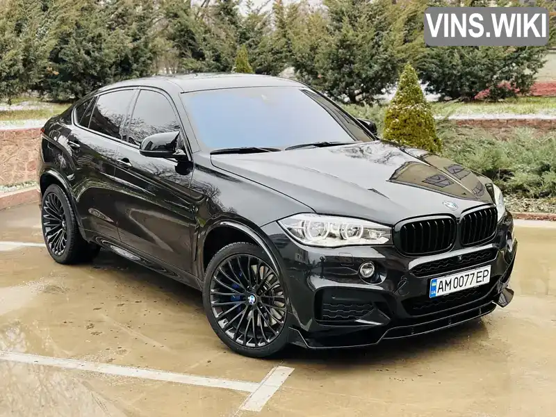 Позашляховик / Кросовер BMW X6 2018 2.99 л. Автомат обл. Житомирська, Коростень - Фото 1/21