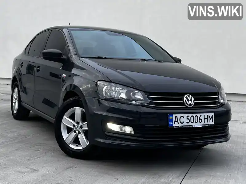 Седан Volkswagen Polo 2016 1.6 л. Ручная / Механика обл. Волынская, Луцк - Фото 1/21