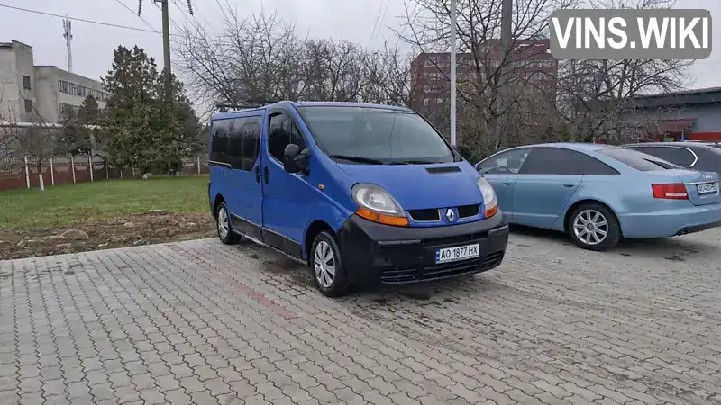 Мінівен Renault Trafic 2002 1.87 л. Ручна / Механіка обл. Закарпатська, Ужгород - Фото 1/6