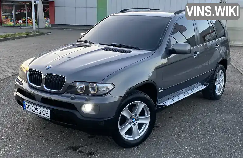 Позашляховик / Кросовер BMW X5 2006 3 л. Автомат обл. Закарпатська, Виноградів - Фото 1/21