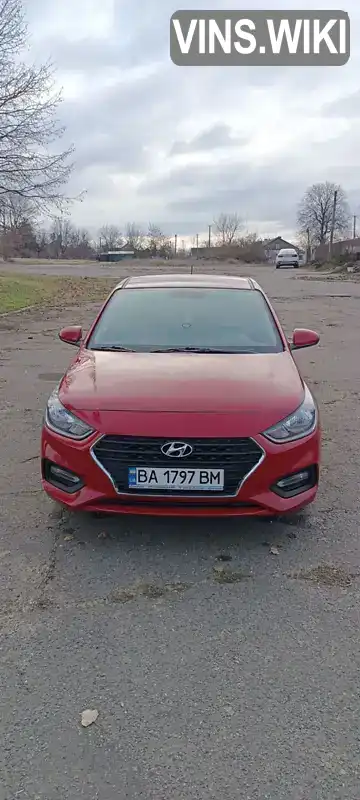 Седан Hyundai Accent 2017 1.4 л. Ручна / Механіка обл. Кіровоградська, Благовіщенське (Ульяновка) - Фото 1/9