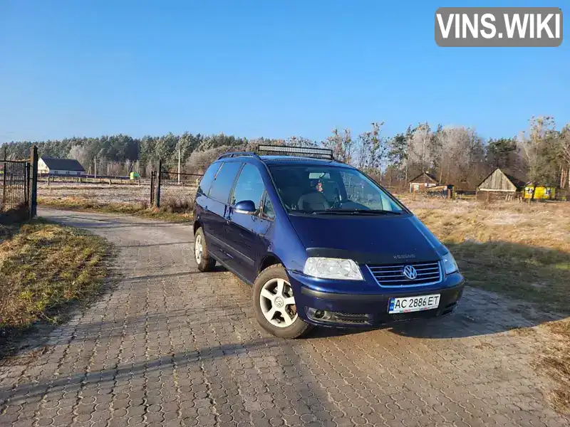 Мінівен Volkswagen Sharan 2008 2 л. Ручна / Механіка обл. Волинська, Камінь-Каширський - Фото 1/8