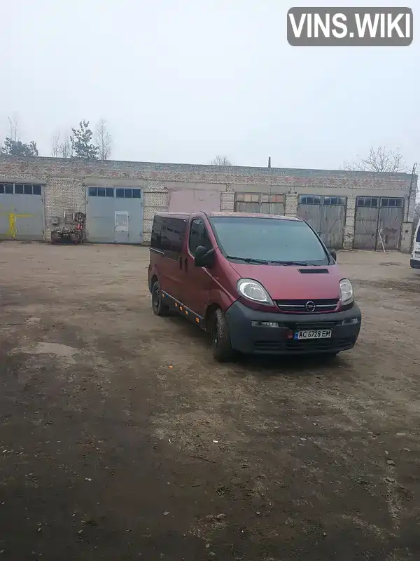 Мінівен Opel Vivaro 2003 null_content л. Ручна / Механіка обл. Волинська, Рожище - Фото 1/9