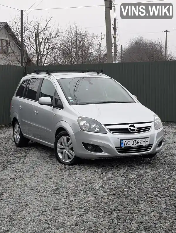 Мінівен Opel Zafira 2011 1.69 л. Ручна / Механіка обл. Волинська, location.city.volodymyr - Фото 1/21