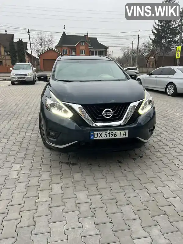 Внедорожник / Кроссовер Nissan Murano 2017 3.5 л. Автомат обл. Хмельницкая, Хмельницкий - Фото 1/17