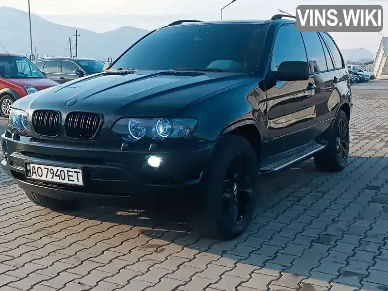 Внедорожник / Кроссовер BMW X5 2003 3 л. Автомат обл. Закарпатская, Хуст - Фото 1/21