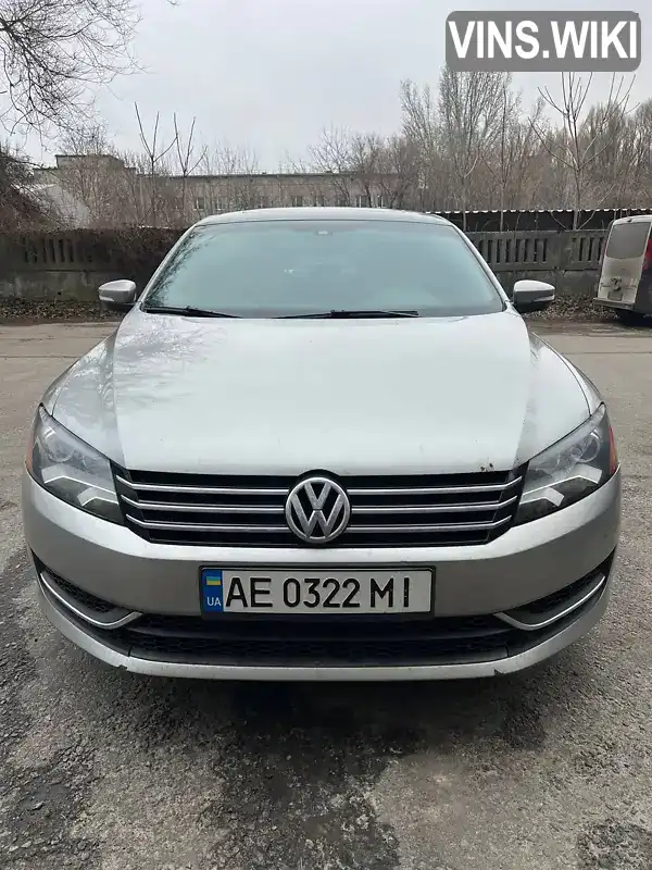 Седан Volkswagen Passat 2013 2.5 л. обл. Днепропетровская, Днепр (Днепропетровск) - Фото 1/21