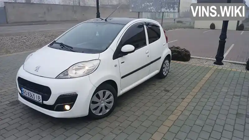 Хетчбек Peugeot 107 2012 1 л. Ручна / Механіка обл. Закарпатська, Берегове - Фото 1/21