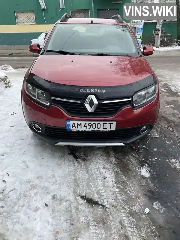 Хэтчбек Renault Sandero 2015 1.6 л. Ручная / Механика обл. Житомирская, Житомир - Фото 1/10