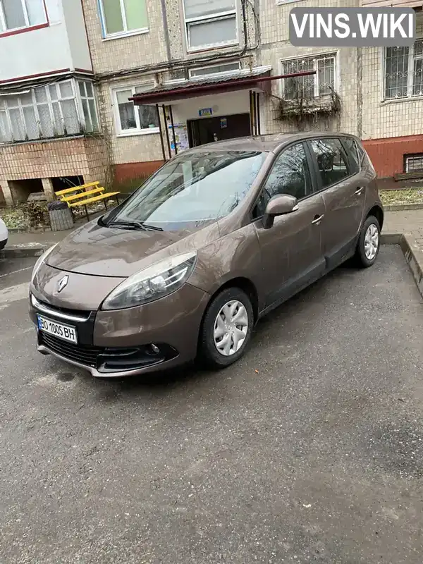 Мінівен Renault Scenic 2012 1.5 л. Ручна / Механіка обл. Тернопільська, Тернопіль - Фото 1/21