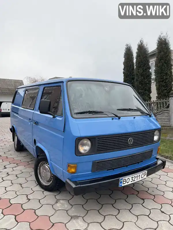 Фургон Volkswagen Transporter 1987 1.6 л. Ручна / Механіка обл. Тернопільська, Теребовля - Фото 1/21