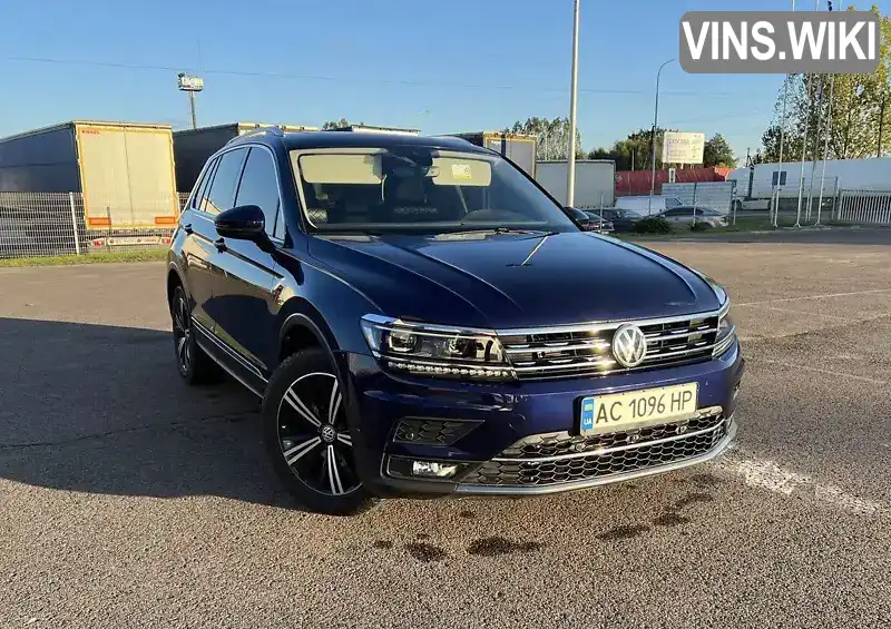 Внедорожник / Кроссовер Volkswagen Tiguan 2018 1.97 л. Автомат обл. Волынская, Ковель - Фото 1/21