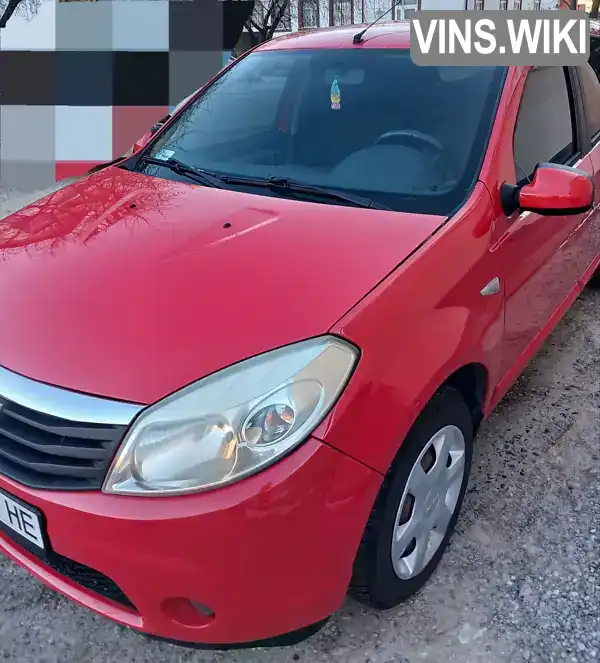 UU1BSDMER42066475 Dacia Sandero 2009 Хэтчбек 1.4 л. Фото 1