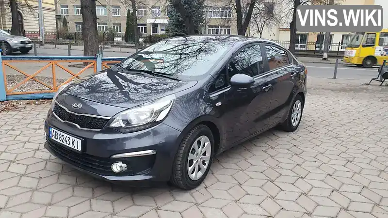 Седан Kia Rio 2016 1.4 л. Ручна / Механіка обл. Івано-Франківська, Івано-Франківськ - Фото 1/17