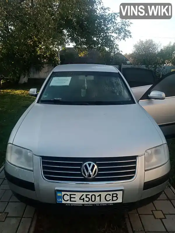 Седан Volkswagen Passat 2001 1.6 л. Ручна / Механіка обл. Чернівецька, location.city.vashkivtsi - Фото 1/6