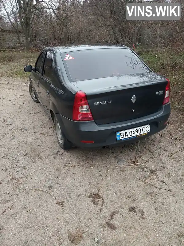 Седан Renault Logan 2010 1.39 л. Ручна / Механіка обл. Кіровоградська, Кропивницький (Кіровоград) - Фото 1/6