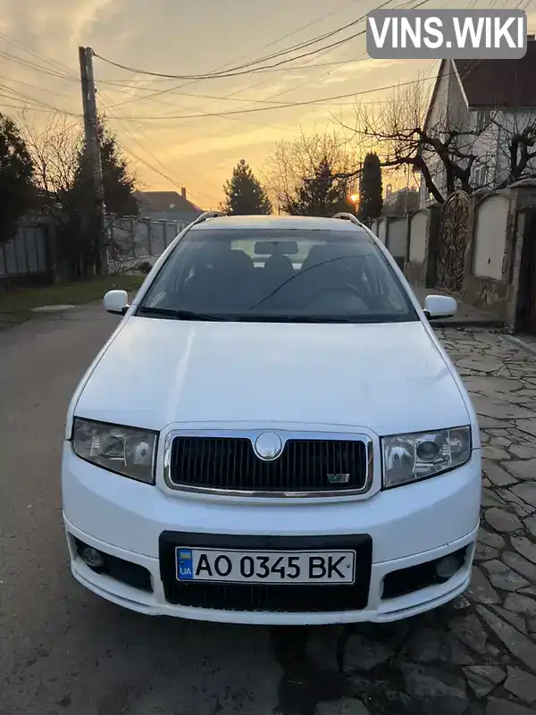 Універсал Skoda Fabia 2004 1.9 л. Ручна / Механіка обл. Закарпатська, Ужгород - Фото 1/15