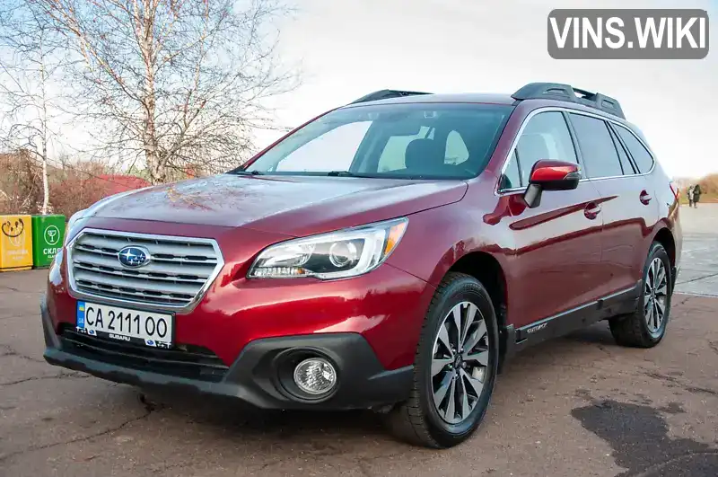 Універсал Subaru Outback 2016 2.5 л. Варіатор обл. Черкаська, Черкаси - Фото 1/17