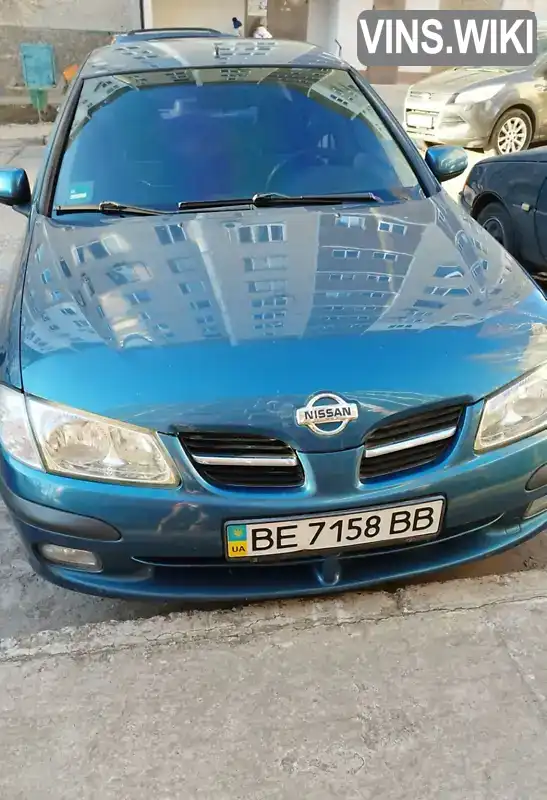 Седан Nissan Almera 2002 null_content л. Ручная / Механика обл. Николаевская, Южноукраинск - Фото 1/3