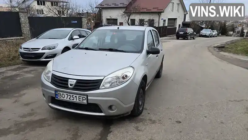 Хэтчбек Dacia Sandero 2008 1.4 л. Ручная / Механика обл. Тернопольская, Тернополь - Фото 1/11