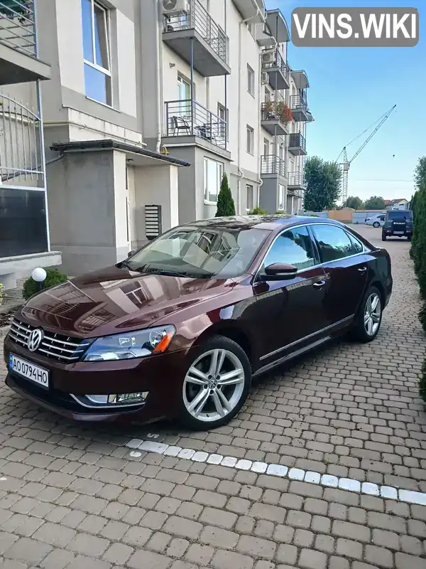 1VWCN7A36EC078706 Volkswagen Passat 2014 Седан 1.97 л. Фото 2