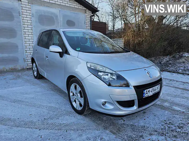 Мінівен Renault Scenic 2011 1.6 л. Ручна / Механіка обл. Житомирська, Бердичів - Фото 1/21