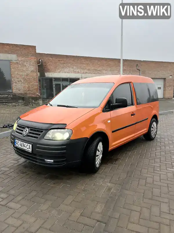 Минивэн Volkswagen Caddy 2007 1.97 л. Ручная / Механика обл. Волынская, Любомль - Фото 1/12