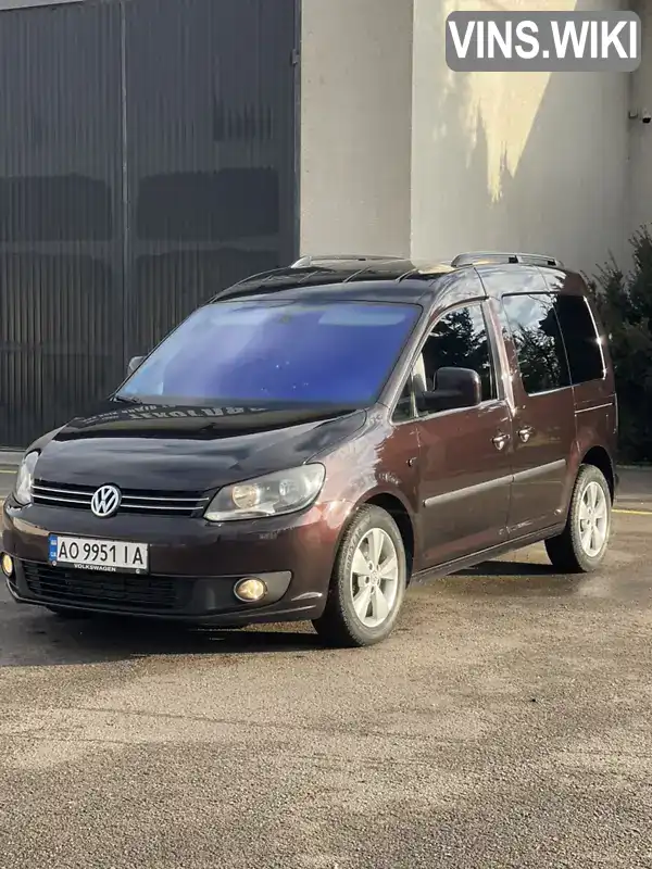 Мінівен Volkswagen Caddy 2012 1.97 л. Автомат обл. Львівська, Самбір - Фото 1/21