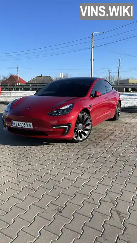 Седан Tesla Model 3 2021 null_content л. Автомат обл. Черкасская, Черкассы - Фото 1/21