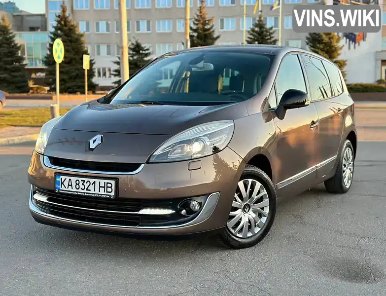 Мінівен Renault Grand Scenic 2012 1.6 л. Ручна / Механіка обл. Дніпропетровська, Дніпро (Дніпропетровськ) - Фото 1/21