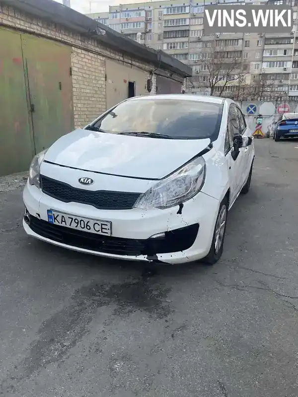 Седан Kia Rio 2016 1.59 л. Ручная / Механика обл. Киевская, Киев - Фото 1/8