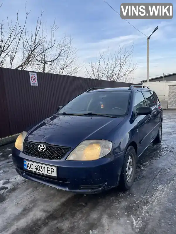 Універсал Toyota Corolla 2003 1.4 л. Ручна / Механіка обл. Волинська, location.city.olyka - Фото 1/9