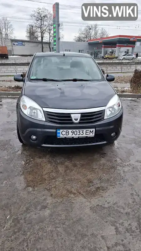 Хетчбек Dacia Sandero 2009 1.6 л. Ручна / Механіка обл. Чернігівська, Чернігів - Фото 1/8