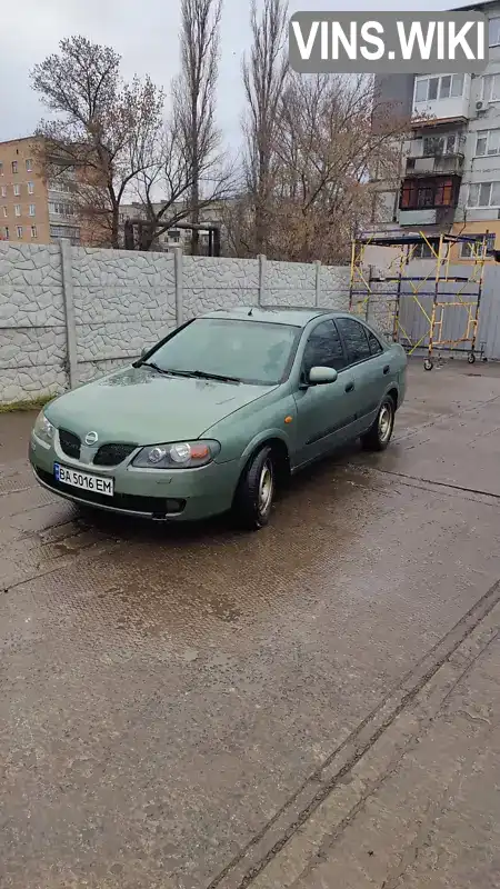 Седан Nissan Almera 2003 1.5 л. Ручна / Механіка обл. Кіровоградська, Олександрія - Фото 1/15