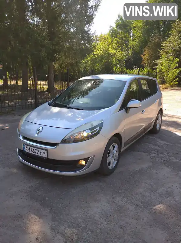 Мінівен Renault Grand Scenic 2012 1.46 л. Ручна / Механіка обл. Житомирська, Бердичів - Фото 1/21