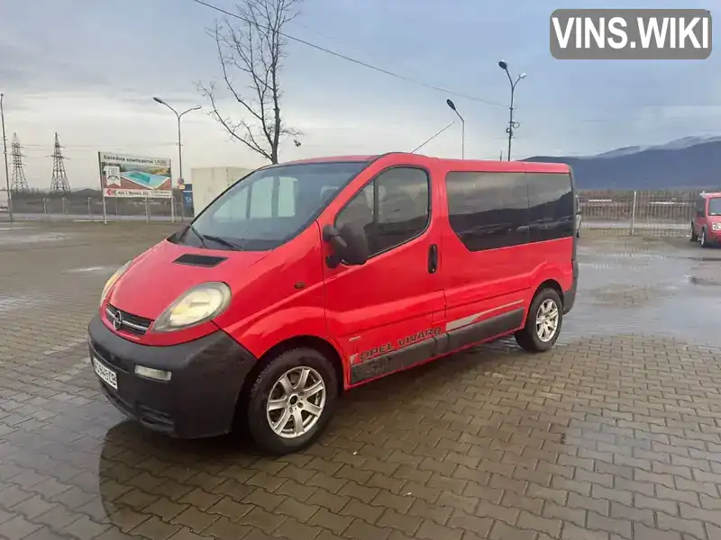 Мінівен Opel Vivaro 2002 1.87 л. Ручна / Механіка обл. Закарпатська, Хуст - Фото 1/12