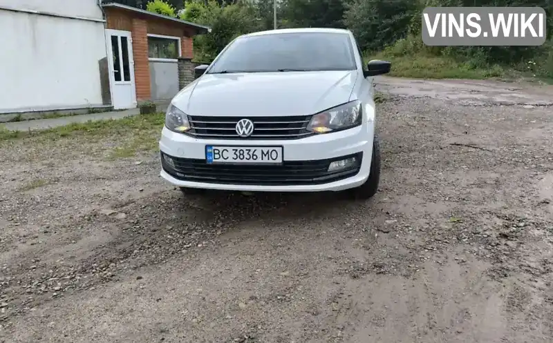 Седан Volkswagen Polo 2017 1.6 л. Ручна / Механіка обл. Львівська, location.city.kulykiv - Фото 1/18