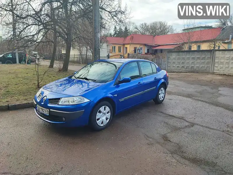 Седан Renault Megane 2006 1.6 л. Ручна / Механіка обл. Чернігівська, Чернігів - Фото 1/8