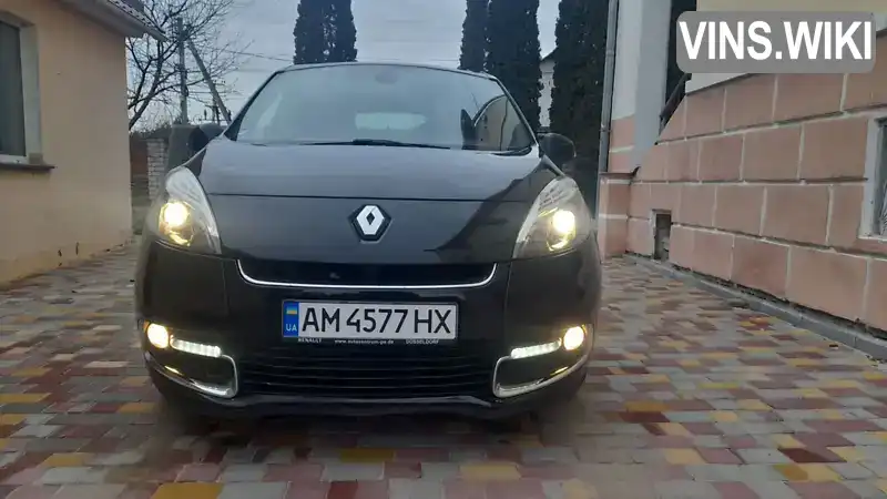 Мінівен Renault Scenic 2012 1.6 л. Ручна / Механіка обл. Житомирська, Житомир - Фото 1/21