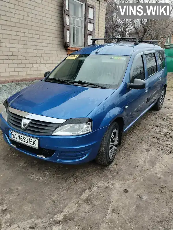 Седан Dacia Logan 2011 1.6 л. Ручная / Механика обл. Кировоградская, location.city.dmytrivka - Фото 1/9