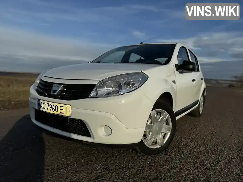 Хэтчбек Dacia Sandero 2011 1.15 л. Ручная / Механика обл. Волынская, Луцк - Фото 1/21