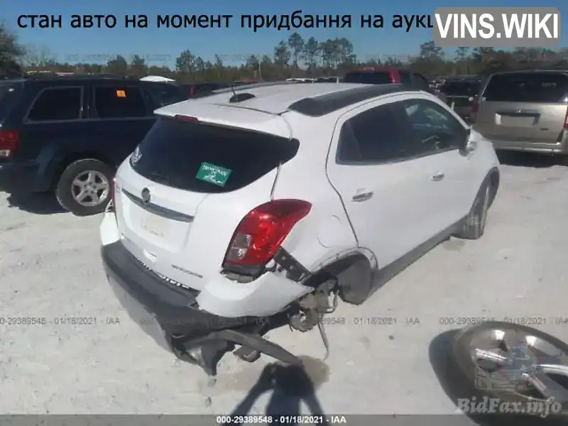 KL4CJCSBXGB683909 Buick Encore 2016 Внедорожник / Кроссовер 1.36 л. Фото 4