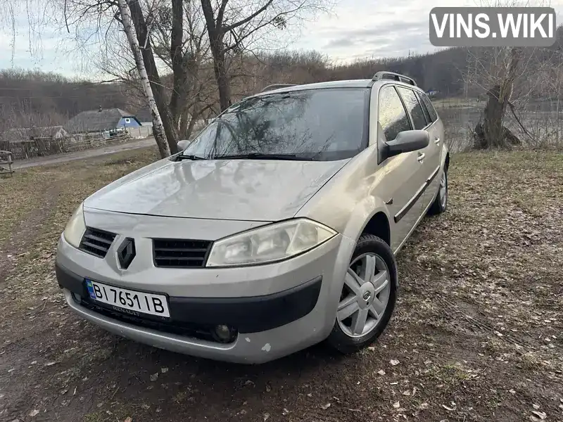 Универсал Renault Megane 2004 1.6 л. Ручная / Механика обл. Полтавская, Лубны - Фото 1/14